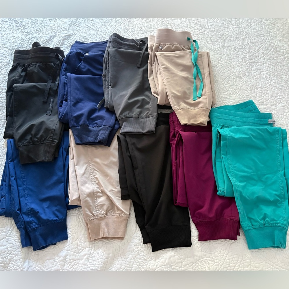 Scrub Pants Bundle Medium FIGS Carhartt Dickies Jogger Style Lot